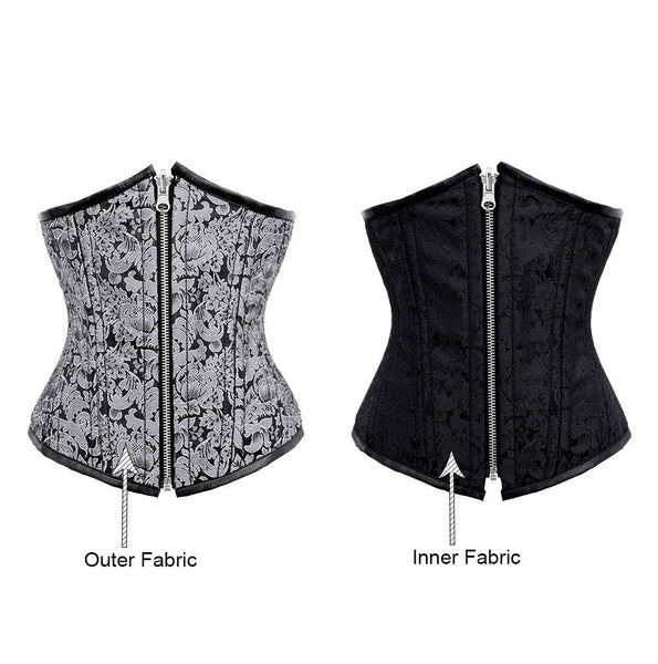 Mariaah Black Embroidered Corset – Korsetts Konigin DE